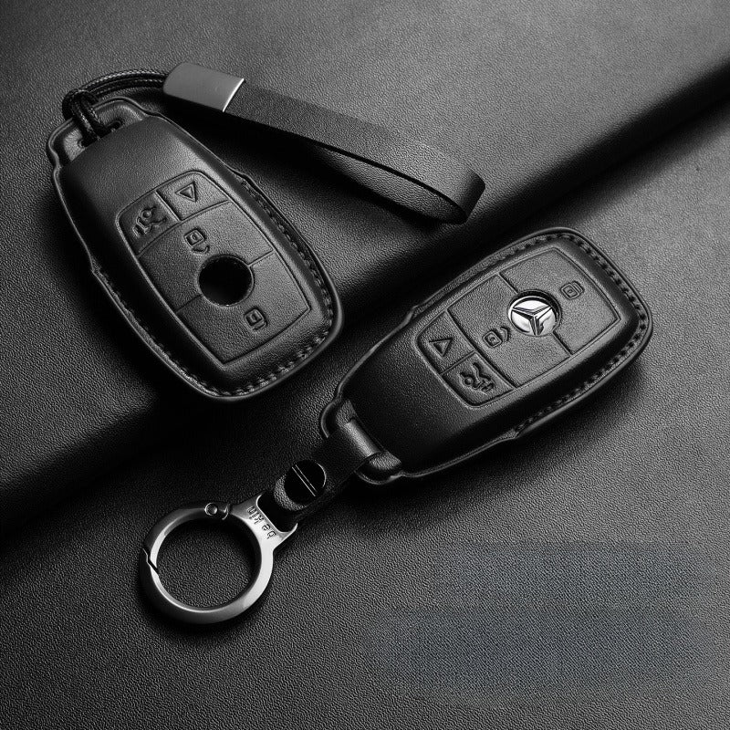 Mercedes-Benz E300L GLC GLE Leather Key Case(#MB330)