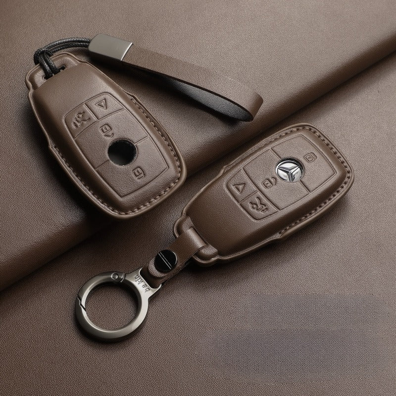 Mercedes-Benz E300L GLC GLE Leather Key Case(#MB330)