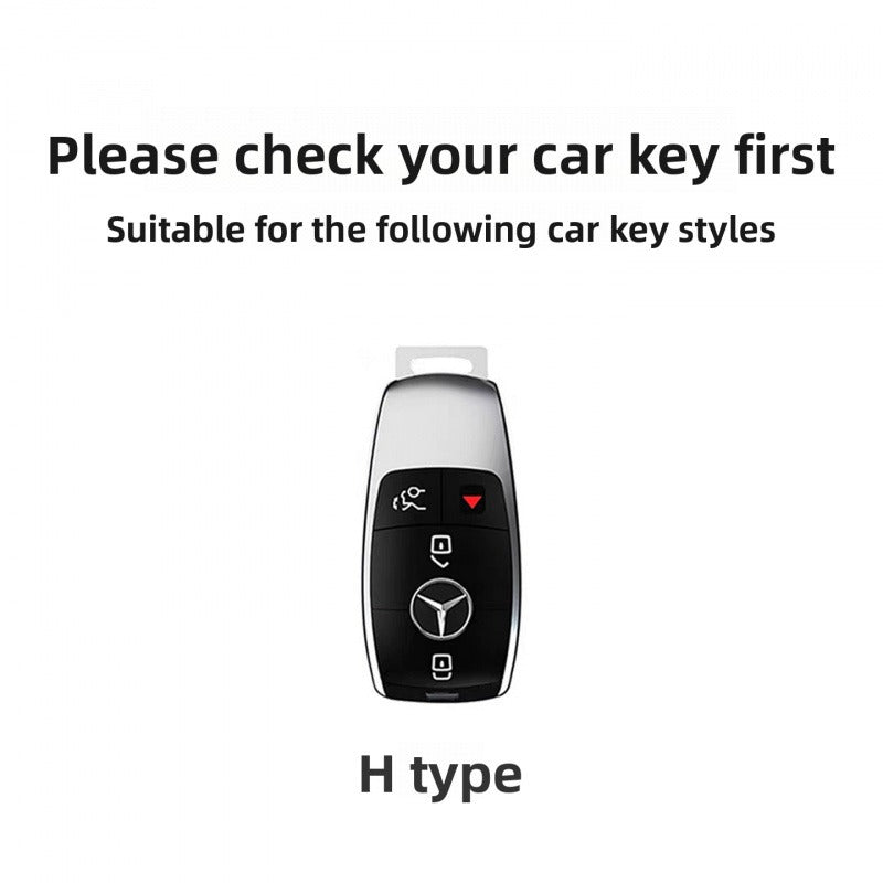 Mercedes-Benz E300L GLC GLE Leather Key Case(#MB330)