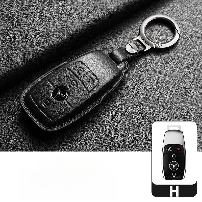 Mercedes-Benz E300L GLC GLE Leather Key Case(#MB330)