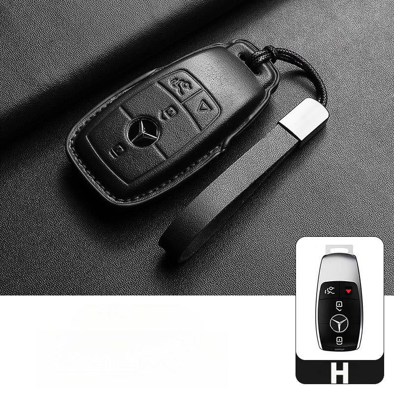 Mercedes-Benz E300L GLC GLE Leather Key Case(#MB330)