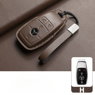 Mercedes-Benz E300L GLC GLE Leather Key Case(#MB330)