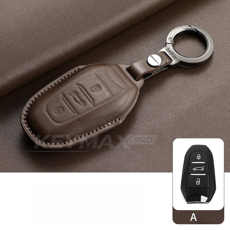 Citroën C5 X C6 Aircross Leather Key Case(#CI337)