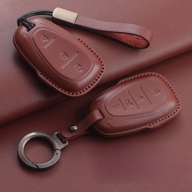 Chevrolet Malibu Cruze Tracker Leather Key Case(#CH352)