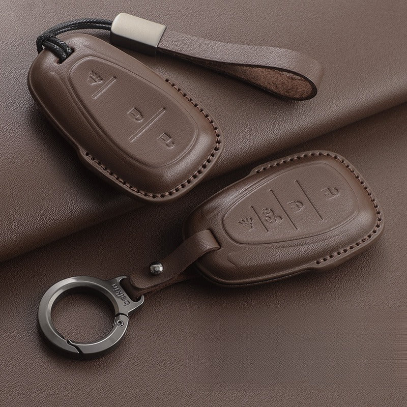 Chevrolet Malibu Cruze Tracker Leather Key Case(#CH352)