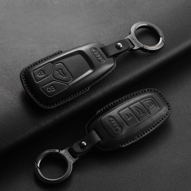 Audi A4L Q5L Q7 A6L Leather Key Case(#AU370)
