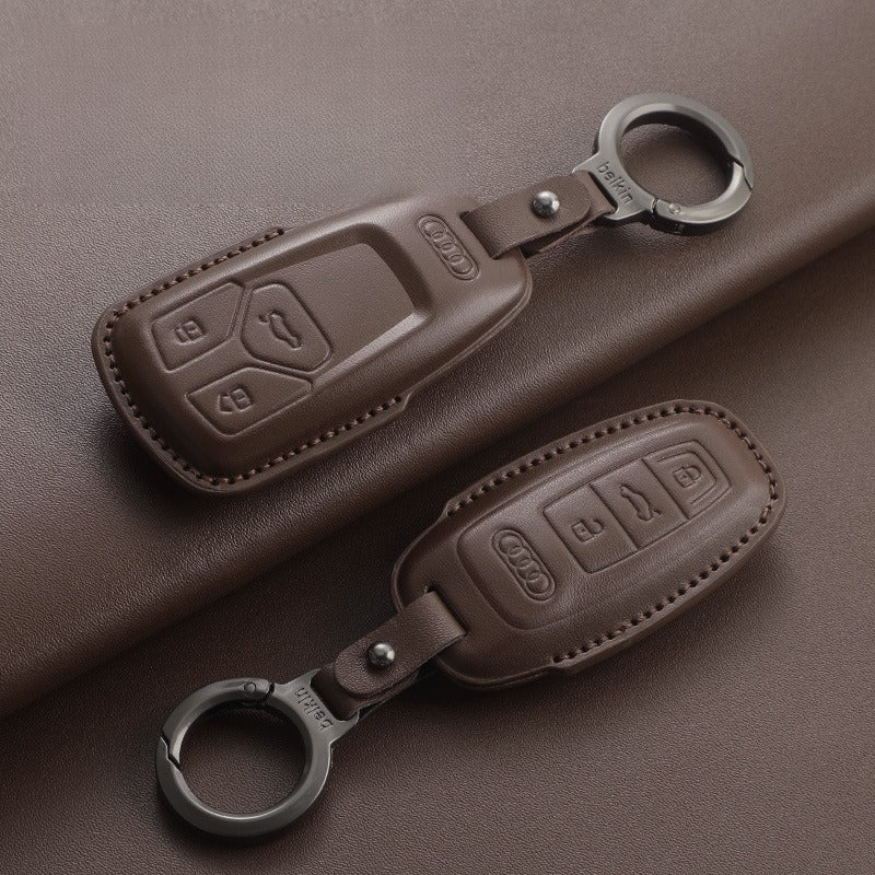 Audi A4L Q5L Q7 A6L Leather Key Case(#AU370)