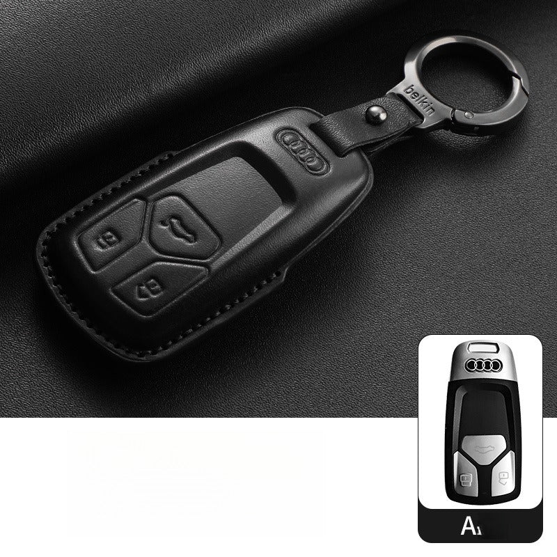 Audi A4L Q5L Q7 A6L Leather Key Case(#AU370)