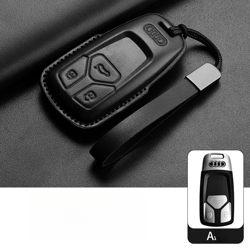 Audi A4L Q5L Q7 A6L Leather Key Case(#AU370)