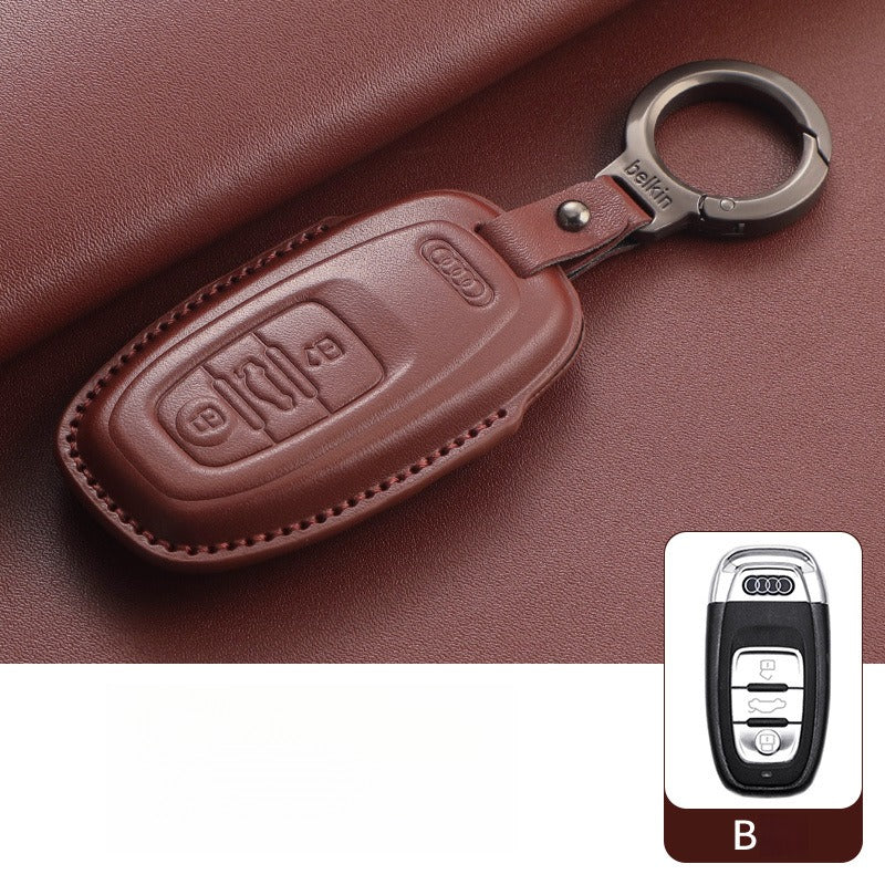 Audi A4L Q5L Q7 A6L Leather Key Case(#AU370)