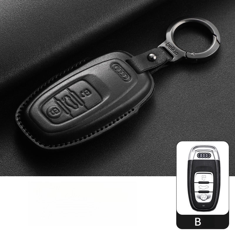 Audi A4L Q5L Q7 A6L Leather Key Case(#AU370)