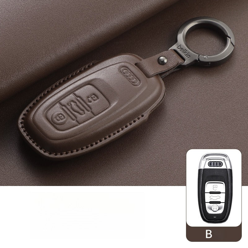 Audi A4L Q5L Q7 A6L Leather Key Case(#AU370)