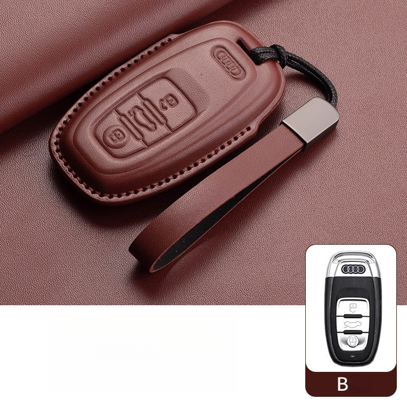 Audi A4L Q5L Q7 A6L Leather Key Case(#AU370)