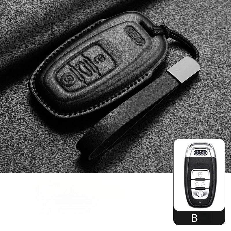 Audi A4L Q5L Q7 A6L Leather Key Case(#AU370)
