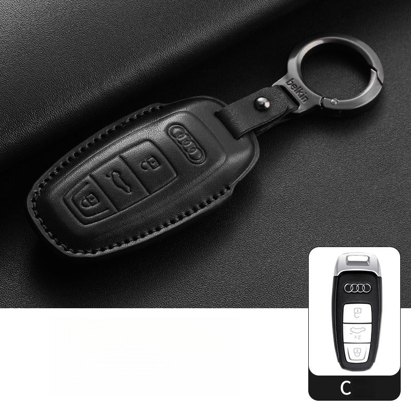 Audi A4L Q5L Q7 A6L Leather Key Case(#AU370)