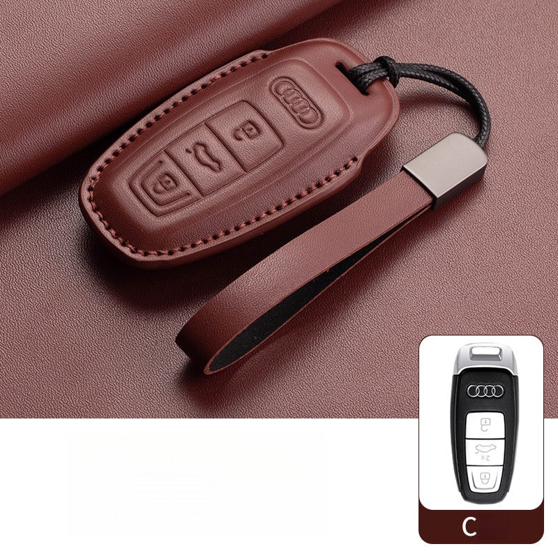 Audi A4L Q5L Q7 A6L Leather Key Case(#AU370)