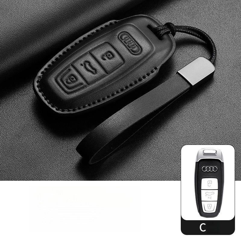 Audi A4L Q5L Q7 A6L Leather Key Case(#AU370)