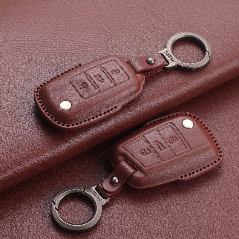 VW Passat Tiguan Tayron Leather Key Case(#VW379)
