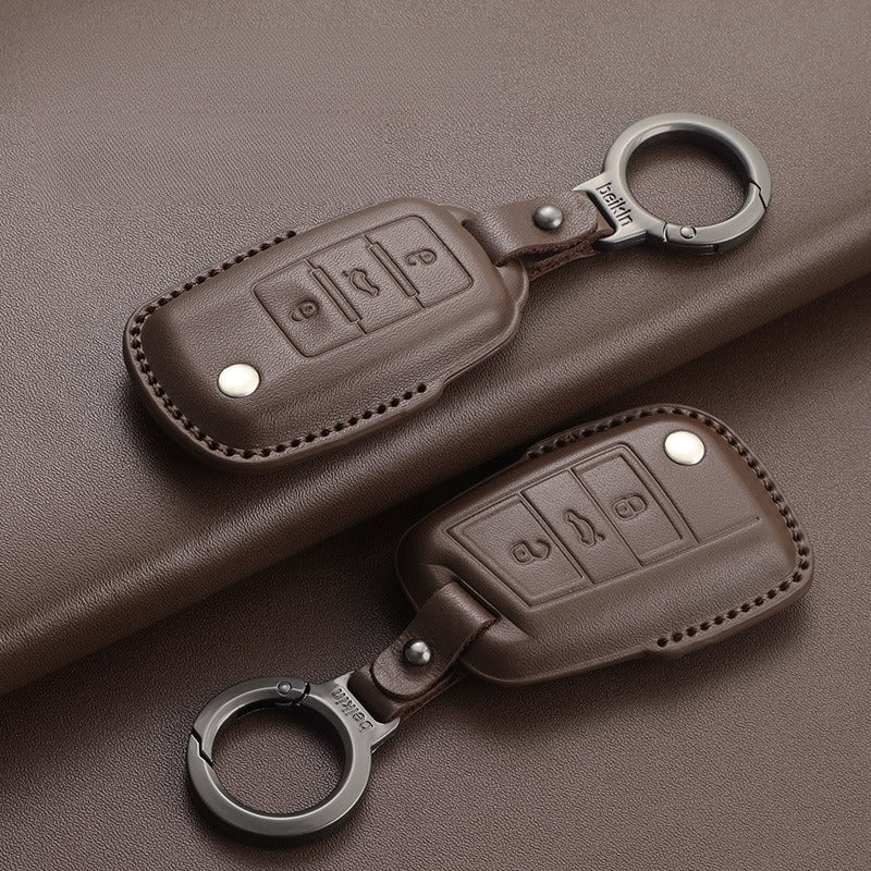 VW Passat Tiguan Tayron Leather Key Case(#VW379)