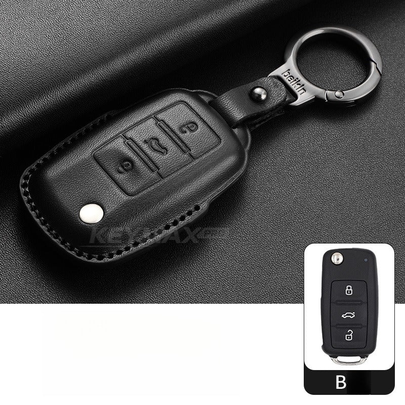VW Passat Tiguan Tayron Leather Key Case(#VW379)