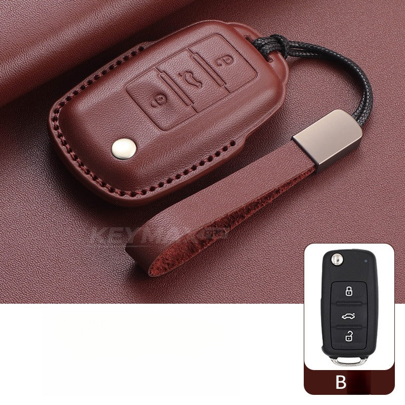 VW Passat Tiguan Tayron Leather Key Case(#VW379)