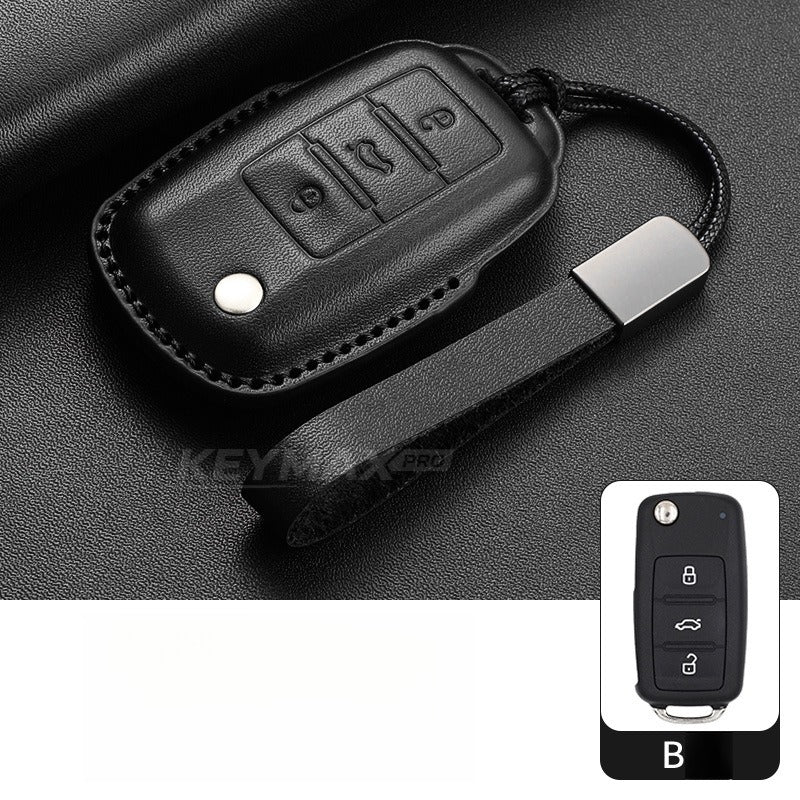 VW Passat Tiguan Tayron Leather Key Case(#VW379)