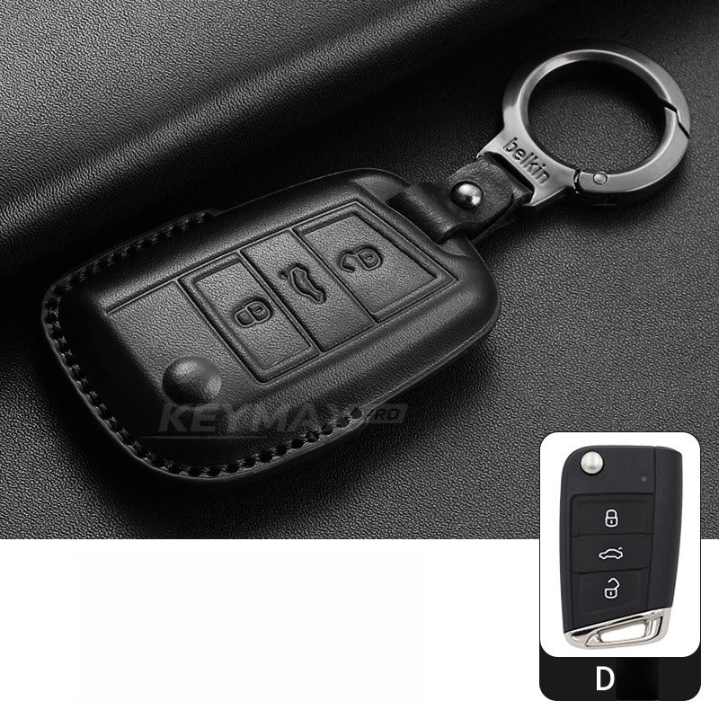 VW Passat Tiguan Tayron Leather Key Case(#VW379)