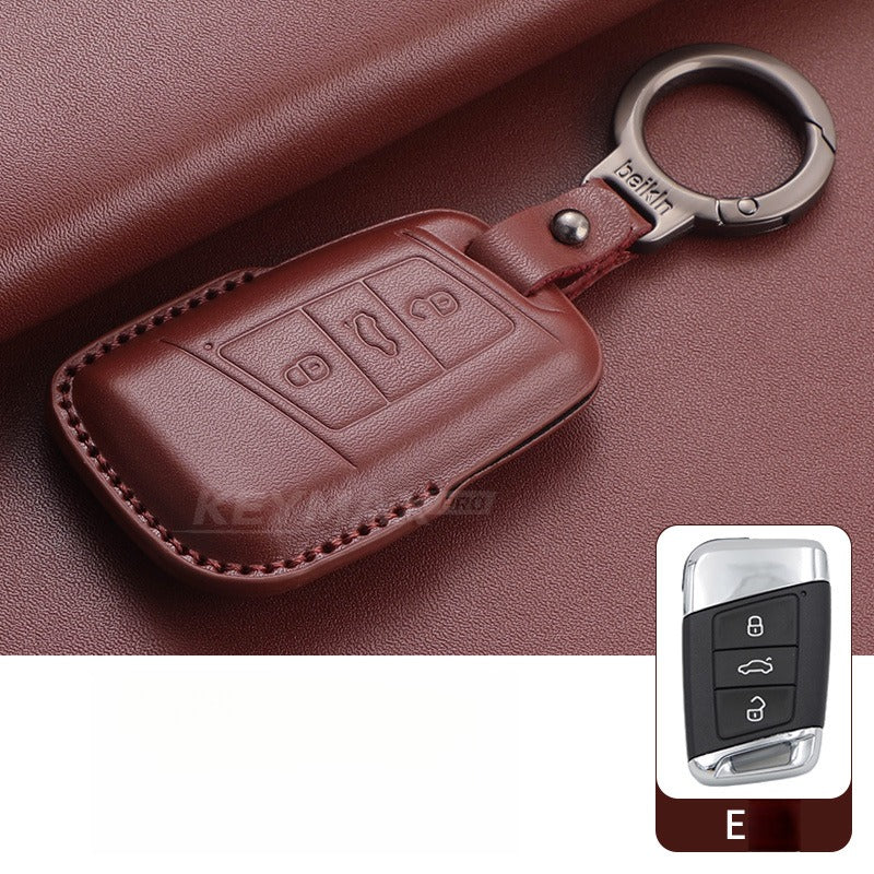VW Passat Tiguan Tayron Leather Key Case(#VW379)