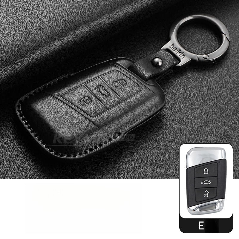 VW Passat Tiguan Tayron Leather Key Case(#VW379)