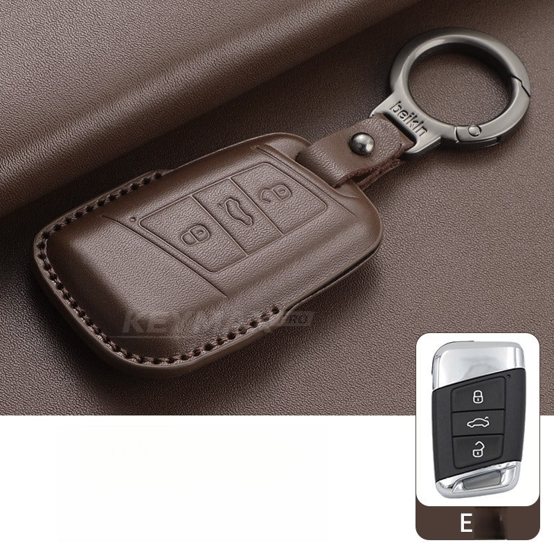 VW Passat Tiguan Tayron Leather Key Case(#VW379)
