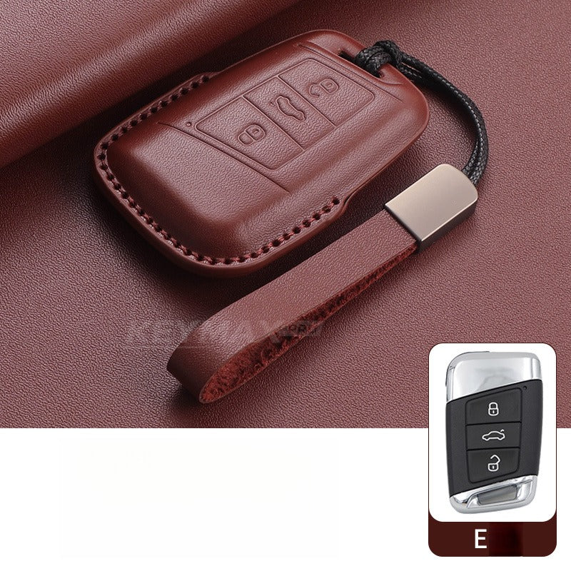 VW Passat Tiguan Tayron Leather Key Case(#VW379)