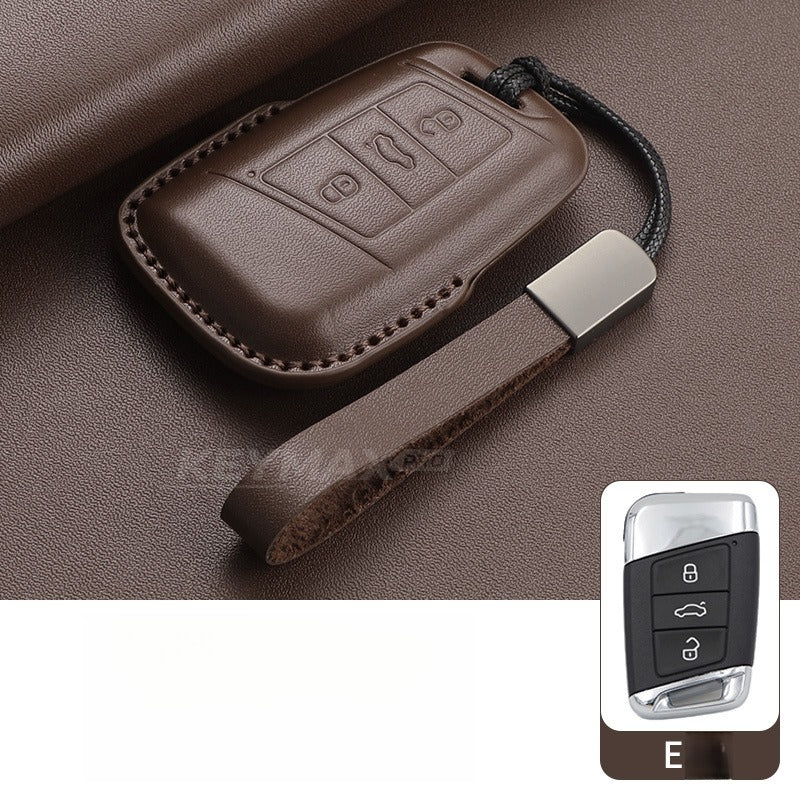 VW Passat Tiguan Tayron Leather Key Case(#VW379)