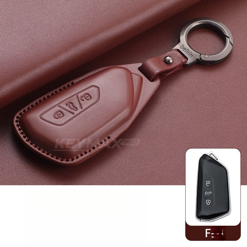 VW Passat Tiguan Tayron Leather Key Case(#VW379)