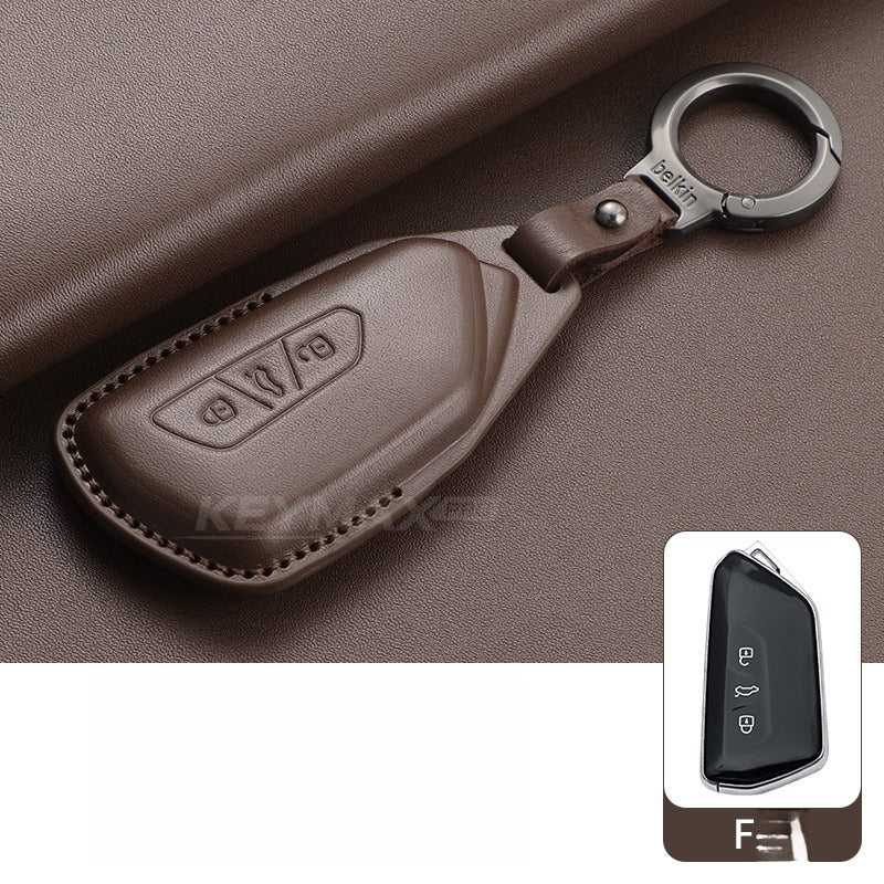 VW Passat Tiguan Tayron Leather Key Case(#VW379)