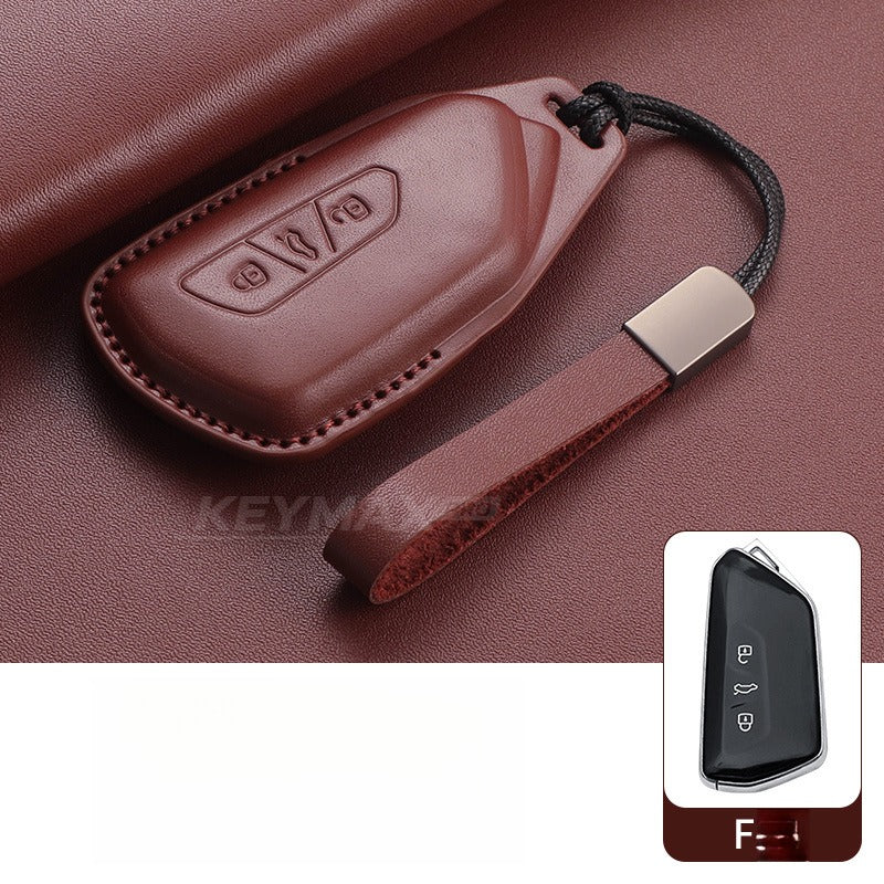 VW Passat Tiguan Tayron Leather Key Case(#VW379)