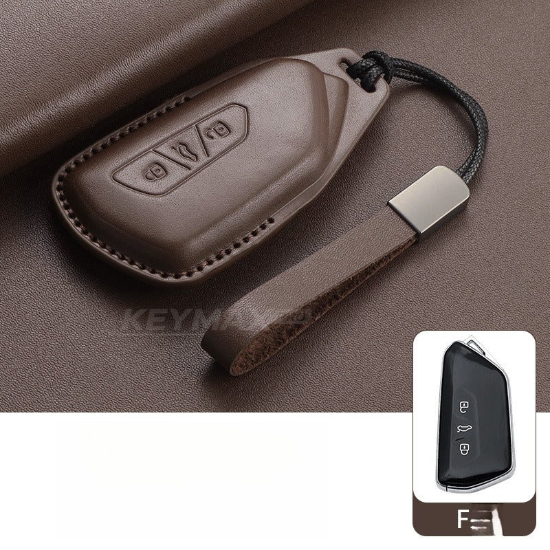 VW Passat Tiguan Tayron Leather Key Case(#VW379)