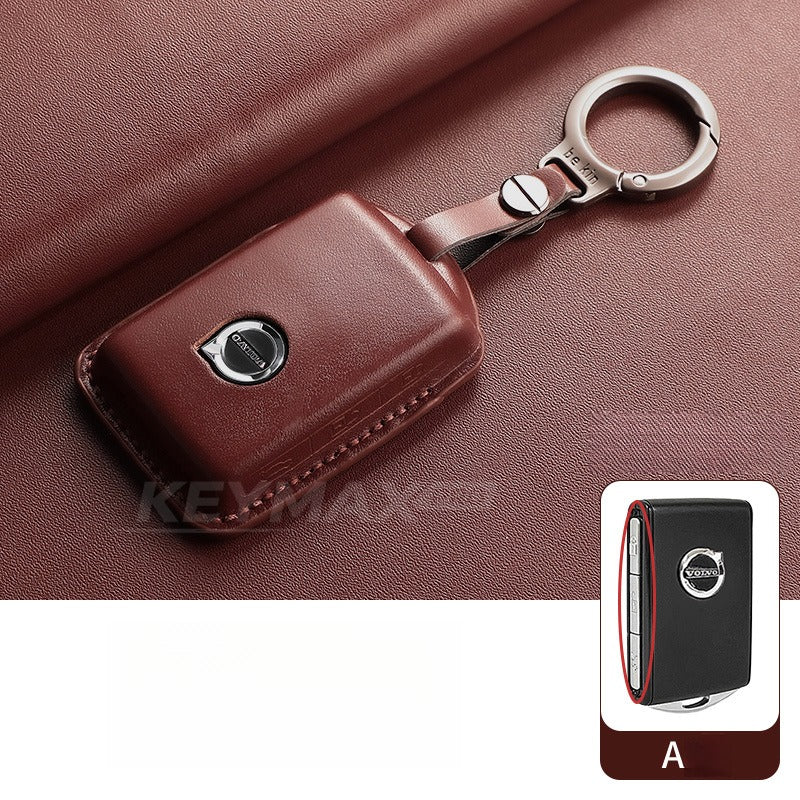 Volvo XC60 XC90 S90 Leather Key Case(#VO391)