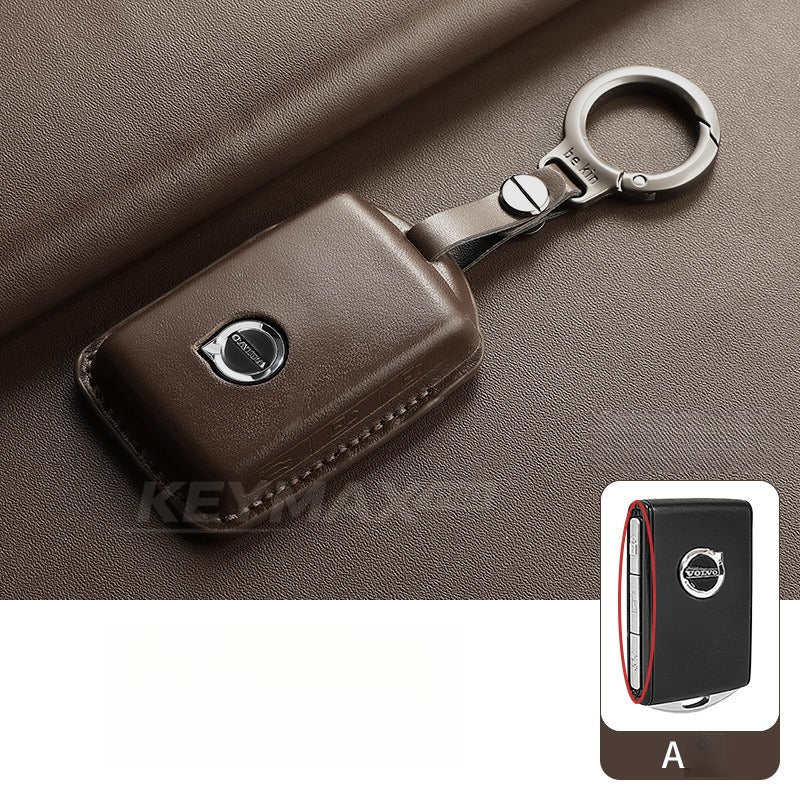 Volvo XC60 XC90 S90 Leather Key Case(#VO391)