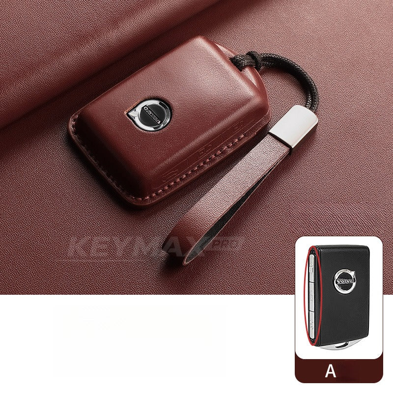 Volvo XC60 XC90 S90 Leather Key Case(#VO391)