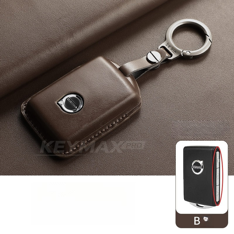 Volvo XC60 XC90 S90 Leather Key Case(#VO391)