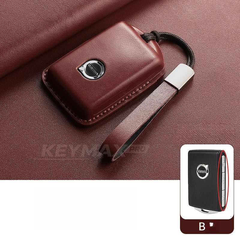 Volvo XC60 XC90 S90 Leather Key Case(#VO391)