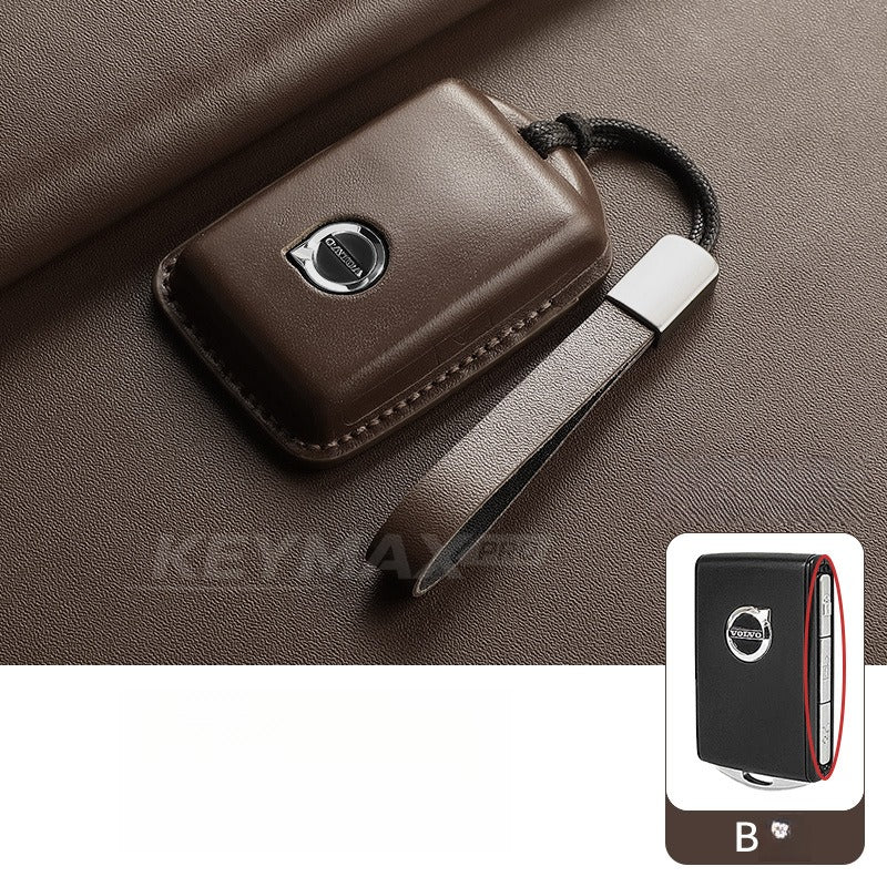 Volvo XC60 XC90 S90 Leather Key Case(#VO391)