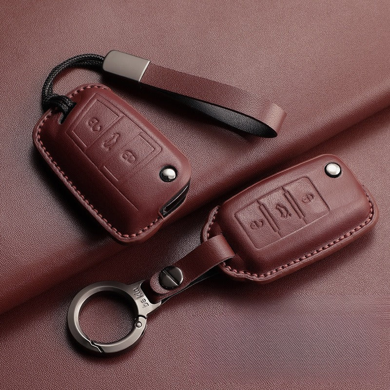 Volkswagen CC Passat Polo Folding Leather Key Case(#VW394)
