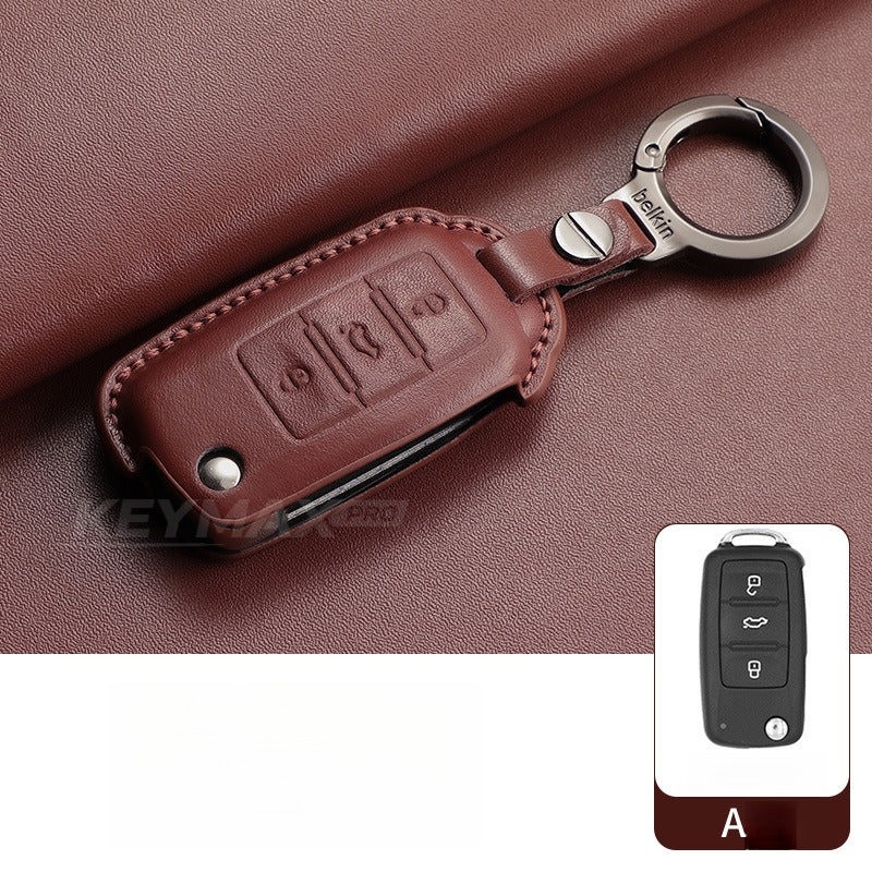 Volkswagen CC Passat Polo Folding Leather Key Case(#VW394)