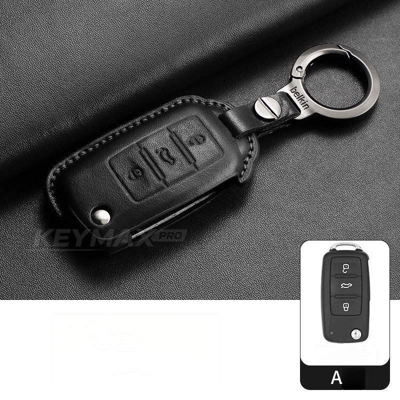 Volkswagen CC Passat Polo Folding Leather Key Case(#VW394)