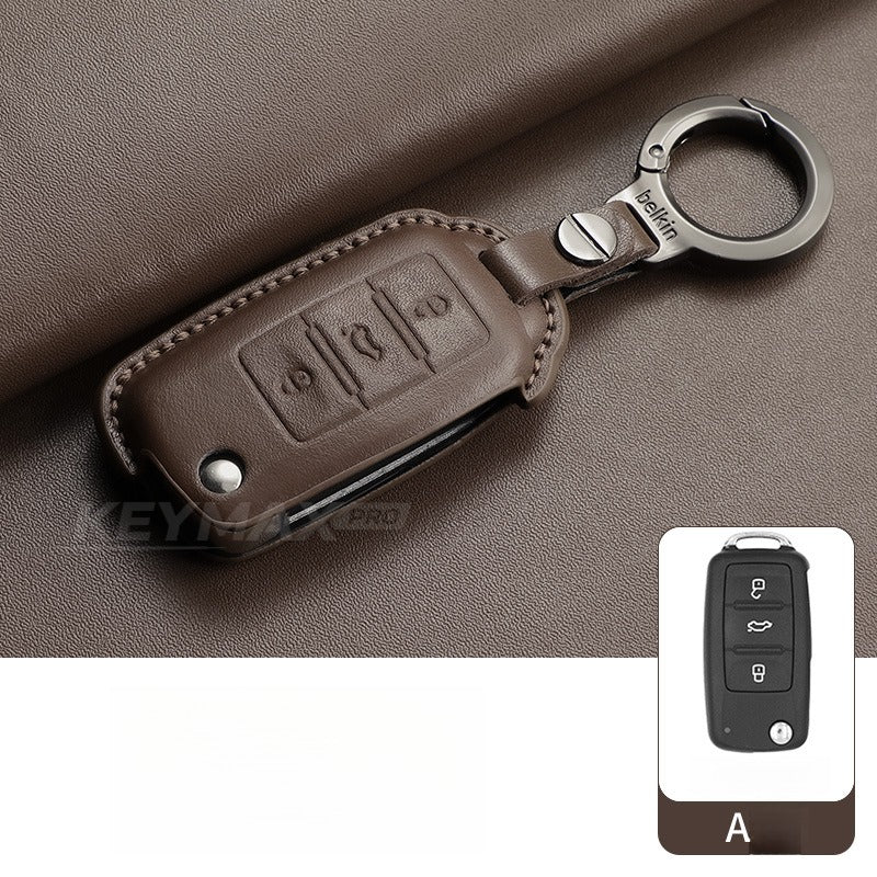 Volkswagen CC Passat Polo Folding Leather Key Case(#VW394)