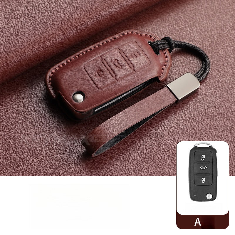 Volkswagen CC Passat Polo Folding Leather Key Case(#VW394)