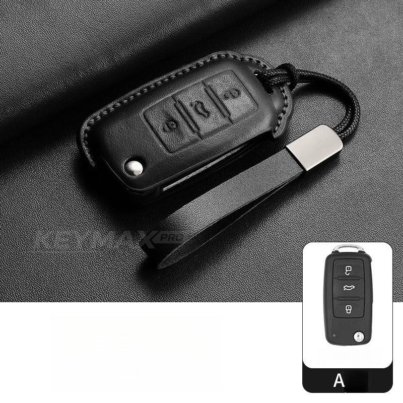 Volkswagen CC Passat Polo Folding Leather Key Case(#VW394)