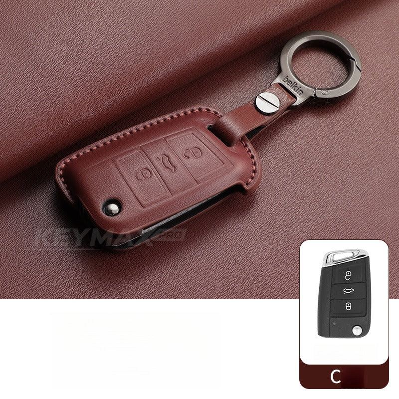 Volkswagen CC Passat Polo Folding Leather Key Case(#VW394)