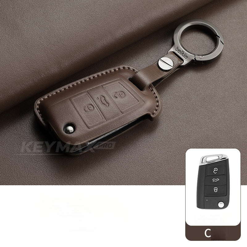 Volkswagen CC Passat Polo Folding Leather Key Case(#VW394)